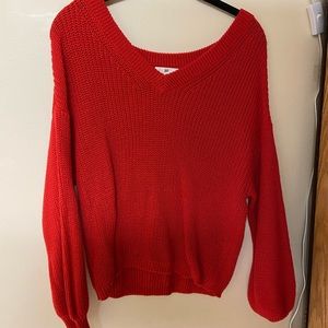 Red BP over sized sweater